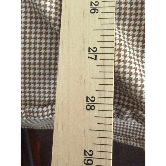 Peter Millar Mens Sz 17.5L Hounds tooth Button Up Shirt Long Sleeve Casual Dress - Picture 10 of 10